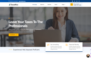 Taxadfico Tax Advisor Financial Consulting Website